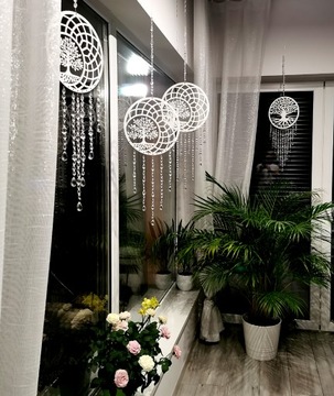 ПАННО ловец мандалы 95см БИСЕР УКРАШЕНИЕ ОКНА