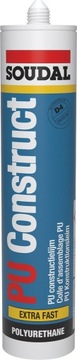 Soudal specjalistyczny klej konstrukcyjny PU CONSTRUCT Extra fast 310ml