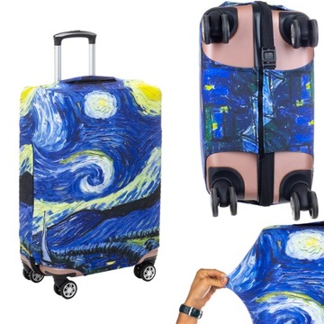 Pokrowiec Na Walizkę Podróżną Ochronny Etui Rozmiar M Bagaż 63x42x26cm