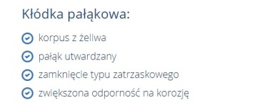 ЧУГУННАЯ ЗАЩЕЛКА НАВЕСНОЙ ЗАМОК GERDA KZZS40 LONG BASE