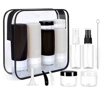 11/15pcs Travel Refillable Bottle Set Portable Silicone Empty Sub-bottling