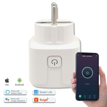 GNIAZDKO ELEKTRYCZNE WIFI WATOMIERZ TUYA SMART 16V DO LAMPEK ŚWIĄTECZNYCH