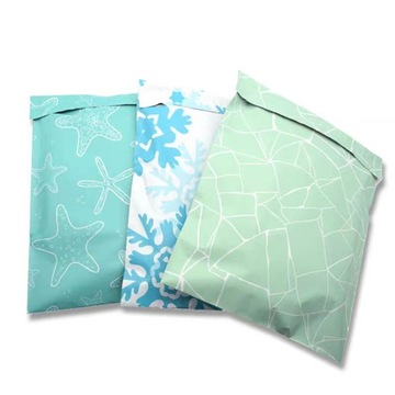 Обертки из фольги декоративной, цветные, курьерские, с печатью, 100 шт.