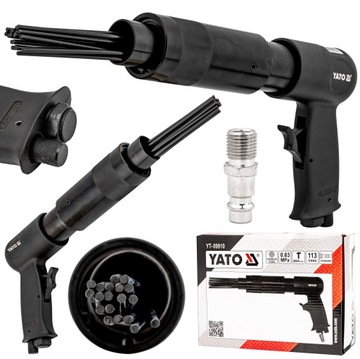 PNEUMATYCZNY MŁOTEK IGŁOWY DO RDZY PISTOLET MŁOTEK DO RDZY 19 IGIEŁ YATO