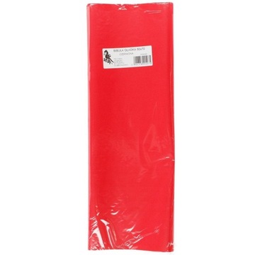 BIBUŁA GŁADKA 50X70CM CZERWONA 25 ARKUSZY TYMOS