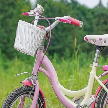 Детская велокорзина Плетеная велокорзина для детей, цвет b.