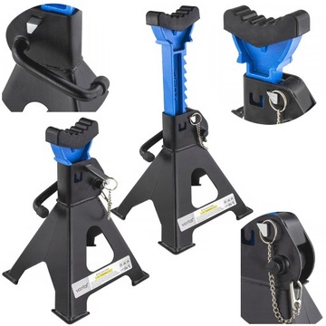 2x ОПОРНЫЕ СТОЙКИ ДЛЯ КОЛЕС 3Т С РЕЗИНОВЫМ ЗАМКОМ