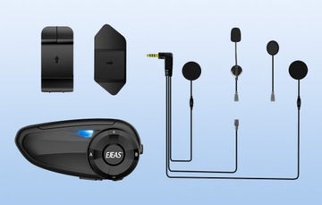 МОТОЦИКЛОВЫЙ ИНТЕРКОМ EJEAS Q7 ДЛЯ ШЛЕМА IP67 НА РАССТОЯНИИ ДО 800 М МАКС. 7 ЧЕЛОВЕК ПРИМЕНЕНИЕ BT