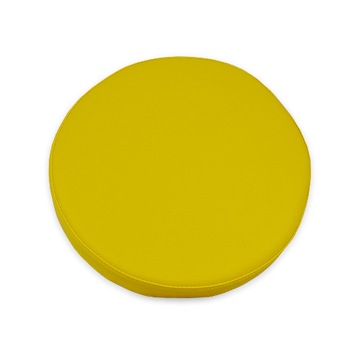 Подушка на сиденье детская из экокожи, круглая, диаметр 30 см.