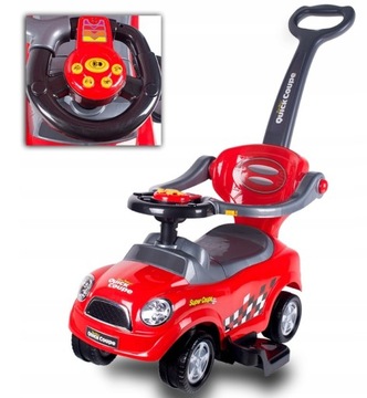 JEŹDZIK 3W1 JEŹDZIDEŁKO MEGA CAR KOŁA 360 PCHACZ