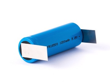 Akumulator LiFePo4 18500 -1200mAh 3,2V z blaszkami