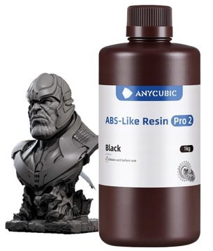 Żywica UV Anycubic ABS-Like Resin Pro 2 Czarny 1l 1kg Czarny