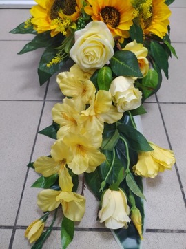 ПОДСОЛНУХ-капля украшение на кладбище, могилу, плиту