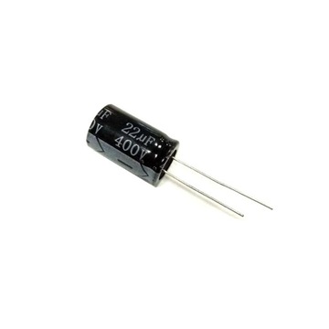 Nowy 5 sztuk 22uF 400V kondensator elektrolityczny z folii aluminiowej impedancja promieniowa
