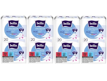 Podpaski Bella Perfecta Ultra Blue ze skrzydełkami zestaw 4x20 szt