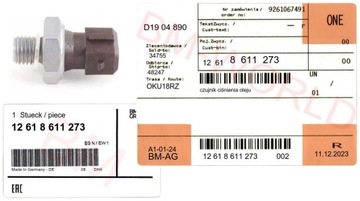 NOVÝ ORIGINÁLNÍ OE BMW SENZOR TLAKU OLEJE E38 E39 E46 ASO