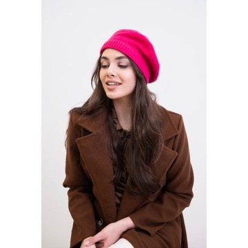 Вязаный берет моментов - черный | женская, теплая, ангора cz23397