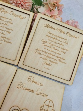 Podziękowanie dla CHRZESTNYCH gości KOMUNIA Grawer