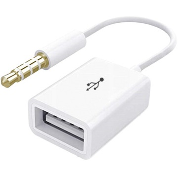 KABEL ADAPTER PRZEJŚCIÓWKA PRZELOTKA MINI JACK 3,5MM AUX NA USB OTG HOST