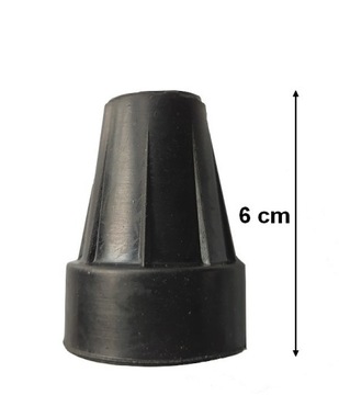 Nasadka gumowa stopka wzmocniona do kul inwalidzkich lasek krzeseł śr. 22mm