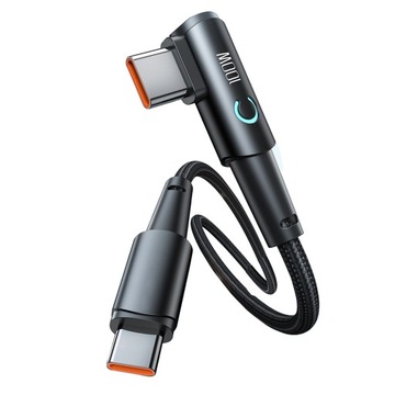 УГЛОВОЙ КАБЕЛЬ QC USB-C TYPE-C PD 100 Вт