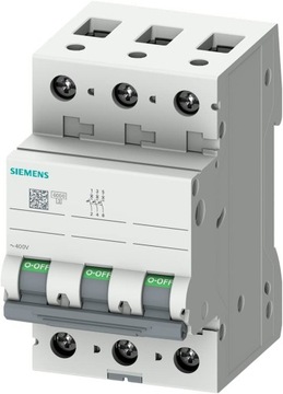 Wyłącznik nadprądowy 5SL6 3P C 25A 6kA AC Siemens