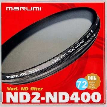Filtr szary Marumi DHG Vari. ND2-ND400 72mm