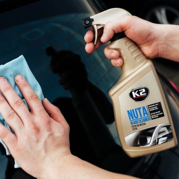Płyn do mycia szyb zestaw K2 Nuta 750ml + myjka z mikrofibry 2 nakładki