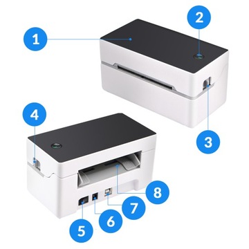 ТЕРМОПРИНТЕР ДЛЯ КУРЬЕРСКИХ ЭТИКЕТОК 40-80мм USB FAST COURIER