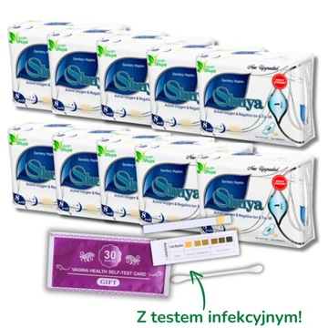 Podpaski nocne Shuya Health zestaw 10 opakowań x 8 sztuk