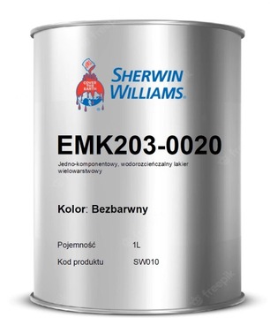 Lakier BEZBARWNY Półmat Sherwin Williams 1L