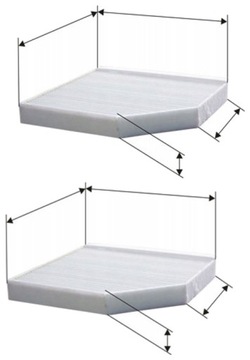 2× FILTRON K 1278 FILTR VENTILACE PROSTORU SPOLUJEZDCE