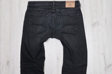 HOLLISTER SKINNY JEANSY dziury spodnie męskie PREMIUM 30/32 pas 80