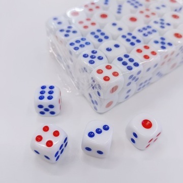 KOŚCI DO GRY KOSTKI POKER GRA PLANSZOWA 100 SZTUK
