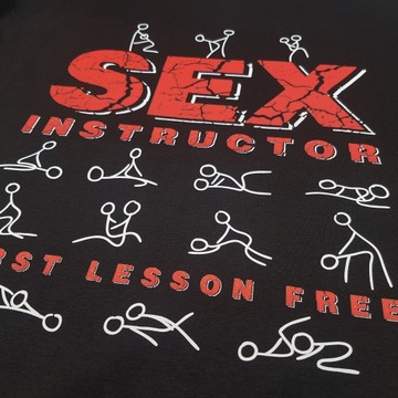 Zestaw na Walentynki koszulka kubek SEX INSTRUCTOR