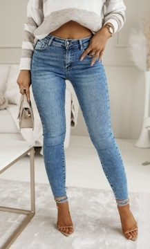 Spodnie jasny jeans LIFE'S jeansy damskie ala Leviski rozmiary