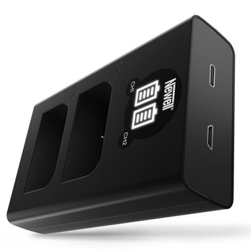 Двухканальное зарядное устройство Newell для BLX-1 для Olympus