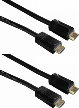Кабель HAMA Techline 8K HDMI 2.1, 1 м, черный, 2 шт.