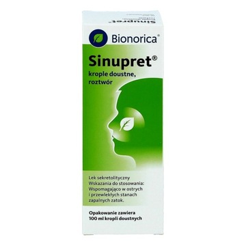 Sinupret krople na katar stan zapalny zatok 100 ml