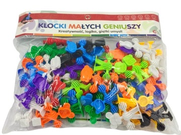 ASKATO KLOCKI MAŁYCH GENIUSZY LUDZIKI ZWIERZĄTKA
