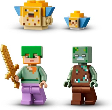 LEGO Minecraft 21164 Коралловый риф Дайвер Иглобрюх Утонувшая рыба-меч 7+