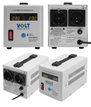 STABILIZATOR NAPIĘCIA AVR 500VA 500 8% PRECYZJI VOLT POLSKA POD AGREGAT