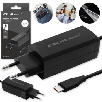 Síťová nabíječka 90W GaN SuperFast Pd 5-20V Usb-c 3.1 pro MacBook Notebook