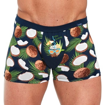 Bokserki męskie Cornette Tattoo 280/218 Coconut r. XL kokosy