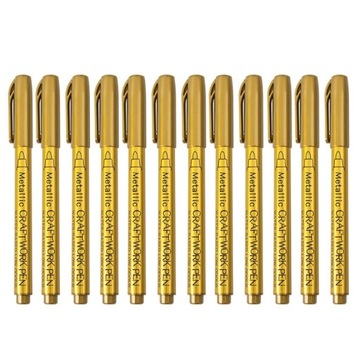 M17F Marker akrylowy srebrny/złoty Marker z f