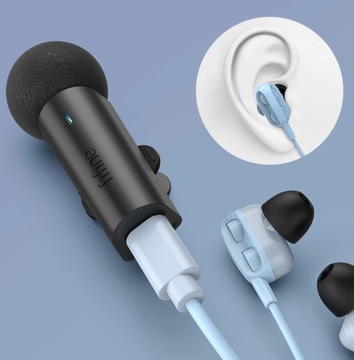 БЕСПРОВОДНОЙ МИКРОФОН TIE 2,4 ГГц USB-C МИКРОПОРТ ДЛЯ Android IPHONE