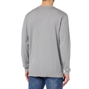 -24% TOMMY HILFIGER SWETER MĘSKI CREW NECK KNIT SZARY XL