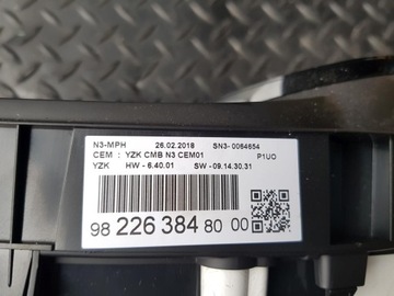 PŘÍSTROJOVÁ DESKA BUDÍKY GB OPEL GRANDLAND X 9822638480