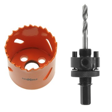 OTWORNICA BI-METALOWA 48 MM + UCHWYT DO OTWORNIC BI-METALOWYCH 32-200 MM