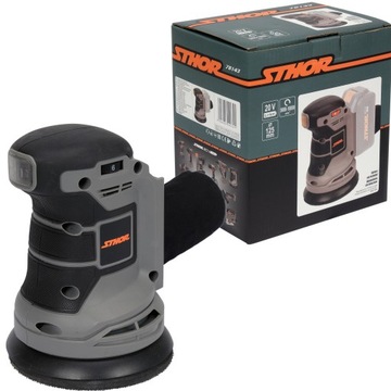 SZLIFIERKA ORBITALNA MIMOŚRODOWA 125 AKUMULATOROWA KORPUS SYSTEM 20V STHOR